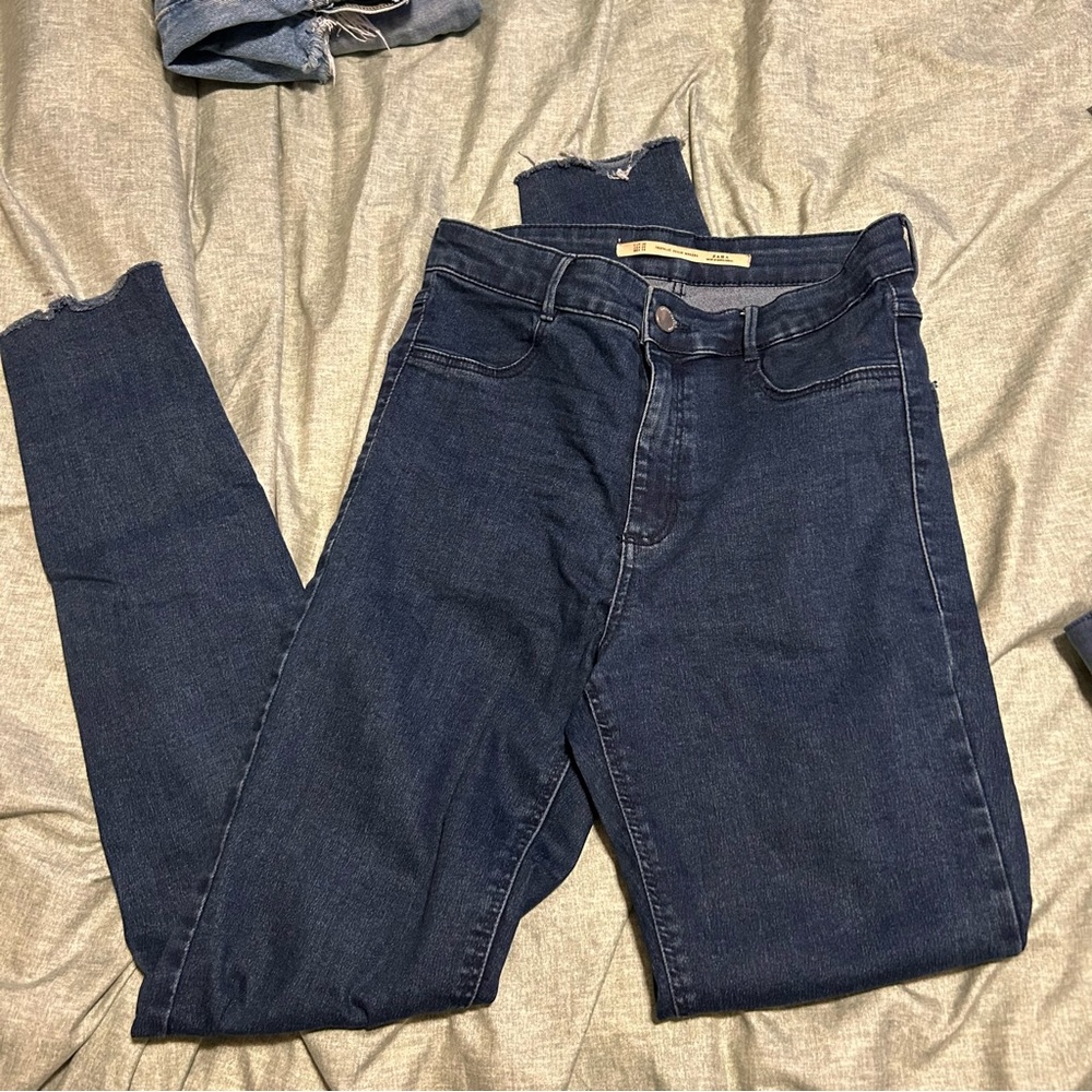 Zara Trafaluc Denim Makers Dark Blue Skinny Jeans
